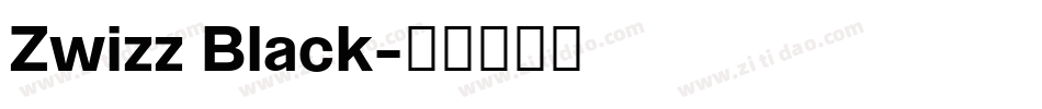 Zwizz Black字体转换